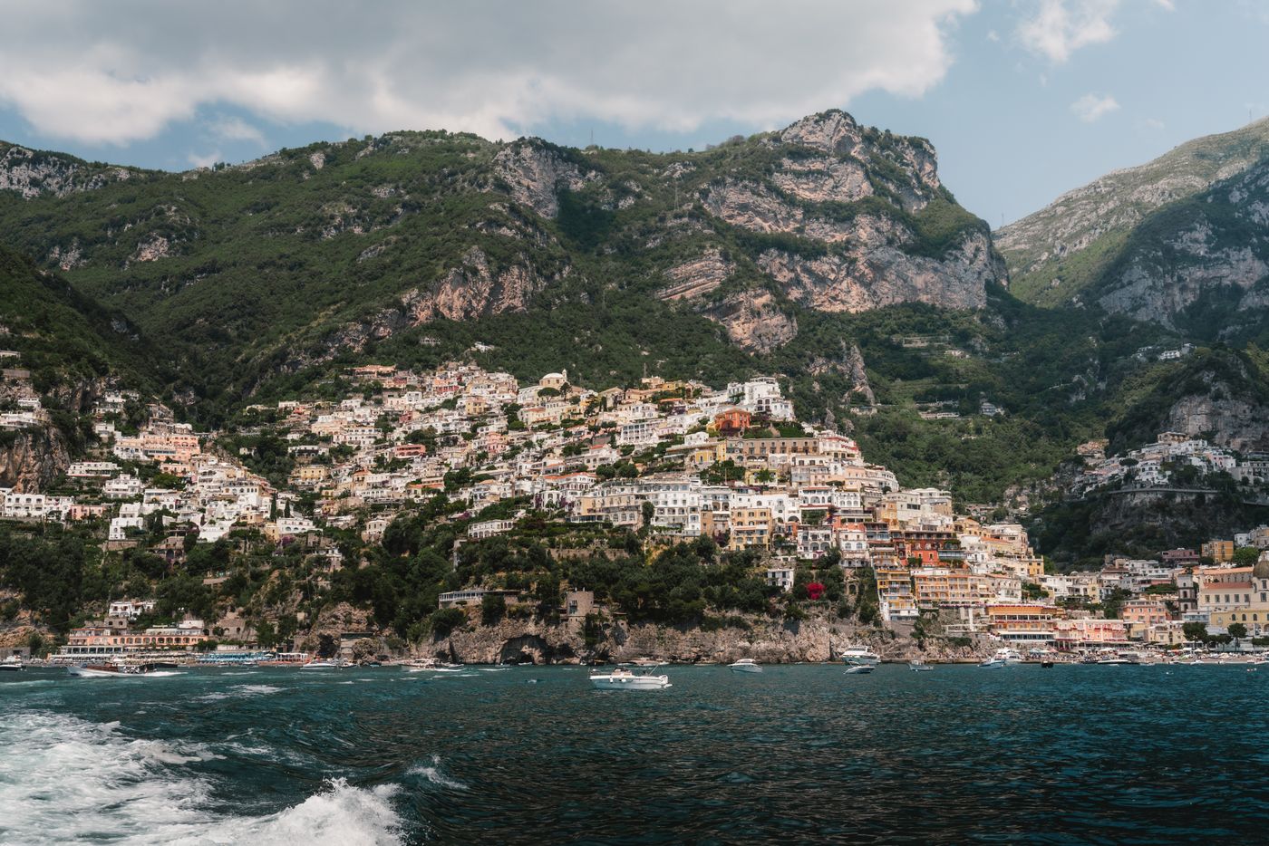 The Amalfi Coast — Positano, from above