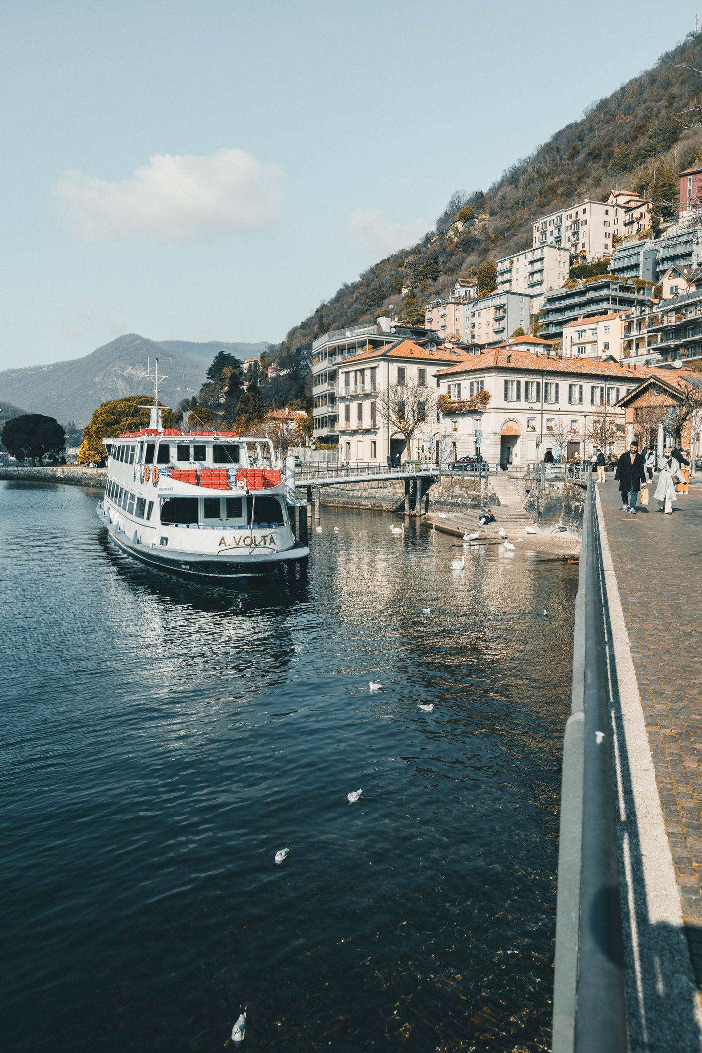 The crossing to Bellagio